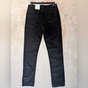 Class Club Black Corduroy Trousers with Adjustable Waist For Junior